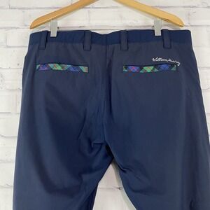 William Murray Pants Men's Size 36 Chino Stretch 34" Inseam Blue Golfing